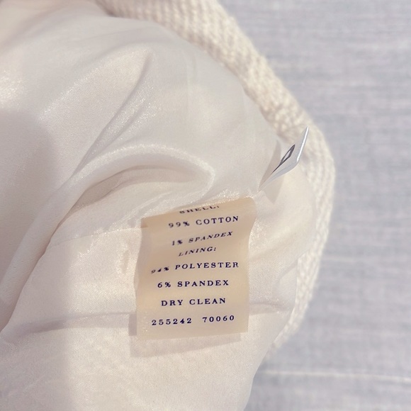 Ann Taylor Zipper Pocket Mini Skirt White 00P - Picture 7 of 7